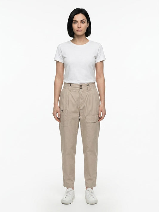 Dolce & Gabbana Beige Cotton Cargo Pants