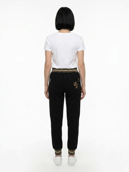 Dolce & Gabbana Black Cotton Casual Pants