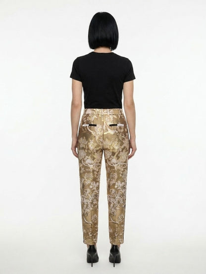 Dolce & Gabbana Multicolor Polyamide Casual Pants