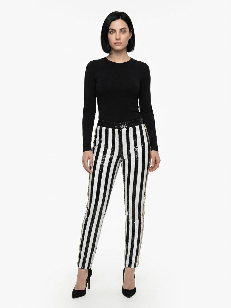 Casual Pants by Dolce & Gabbana for women in polyamide & polyester multicolor features a polished silhouette with a polished , reaching a polished long and finished with a polished .
