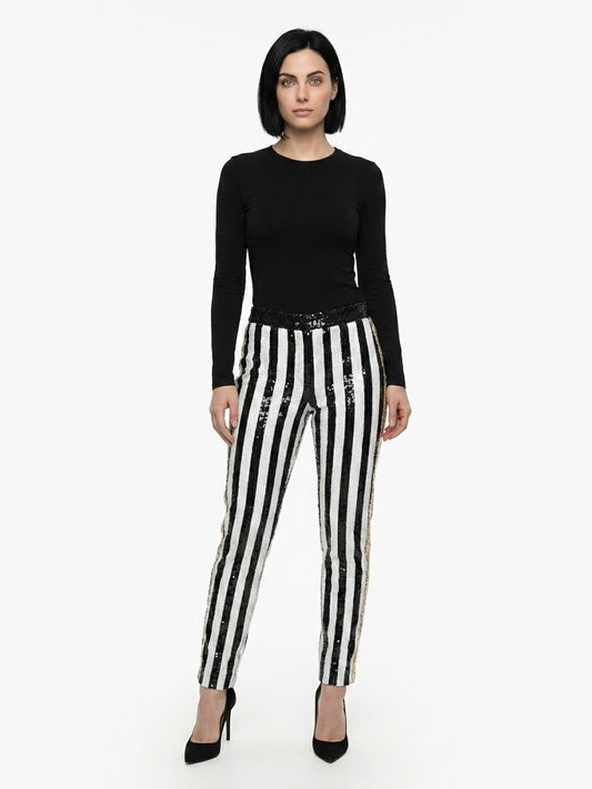 Dolce & Gabbana Multicolor Polyamide Casual Pants