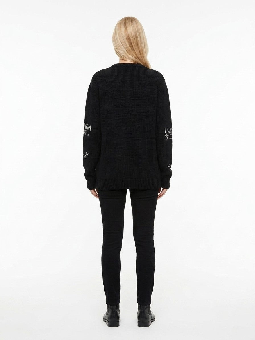 Sweatshirt by Dolce & Gabbana for women in wool & viscose multicolor features an exquisite silhouette, showcasing and details for a exquisite look.