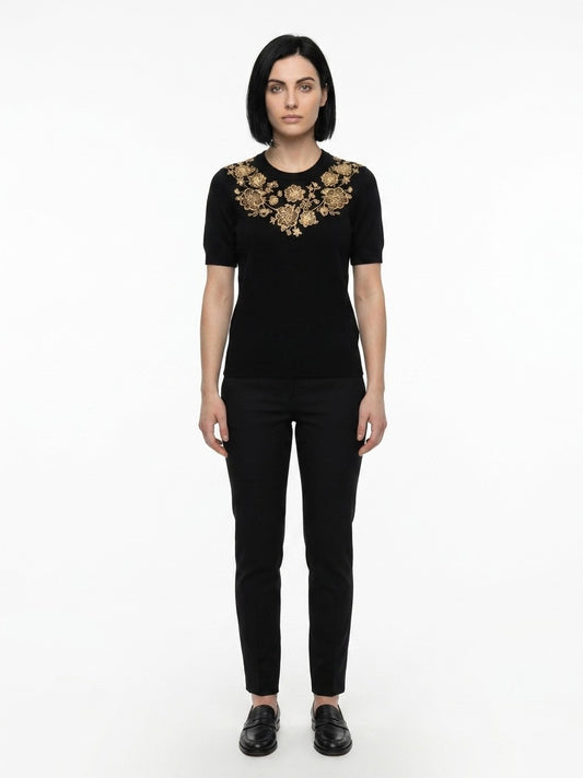 Dolce & Gabbana Black Cashmere Sweater