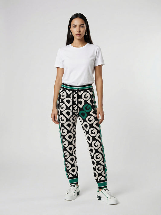Dolce & Gabbana Multicolor Polyamide Joggers (Workout Pants)
