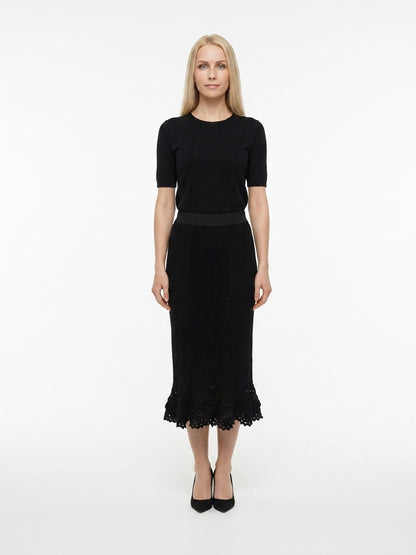 Dolce & Gabbana Black Virgin Wool Casual Dress