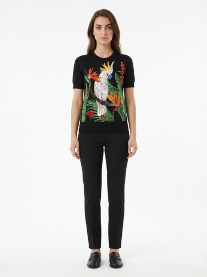 Dolce & Gabbana Multicolor Silk T-Shirt