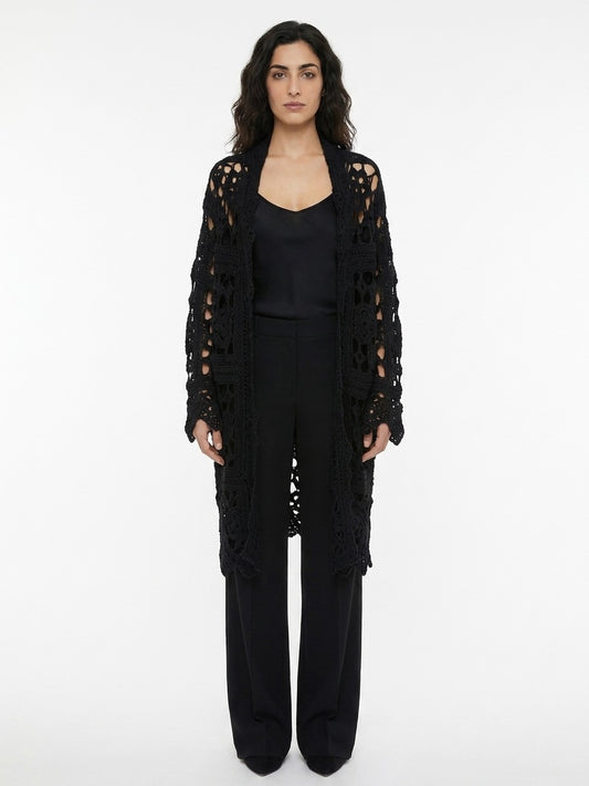 Dolce & Gabbana Black Virgin Wool Cardigan