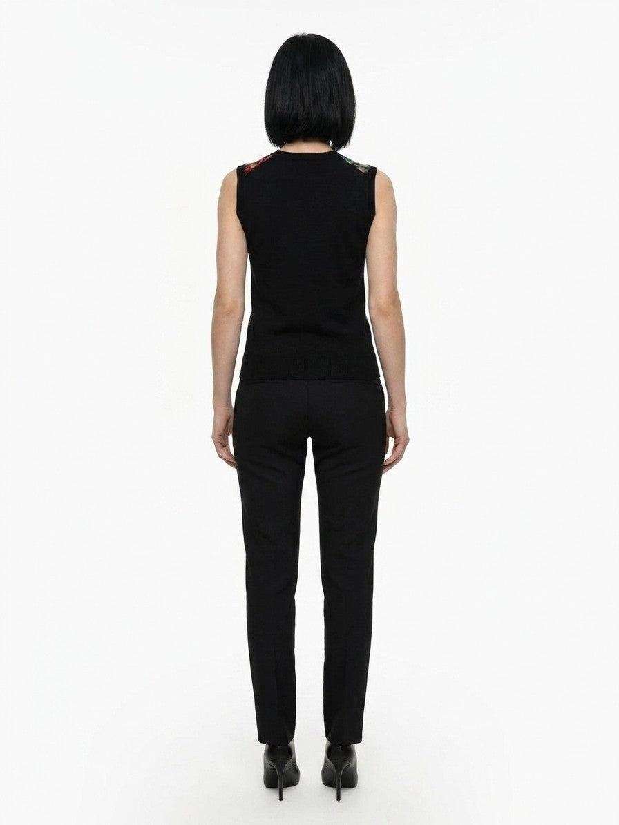 Tank Top by Dolce & Gabbana for women in cashmere silk multicolor features an bespeak silhouette, showcasing an bespeak and bespeak for a truly sophisticated look.