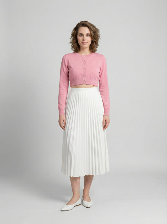Dolce & Gabbana Pink Silk Cardigan