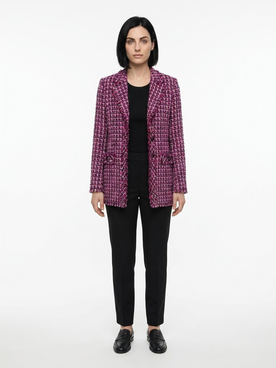 Blazer by Dolce & Gabbana for women in polyamide polyester cotton & wool multicolor features an stylish silhouette, showcasing a sophisticated and stylish for a truly stylish finish.