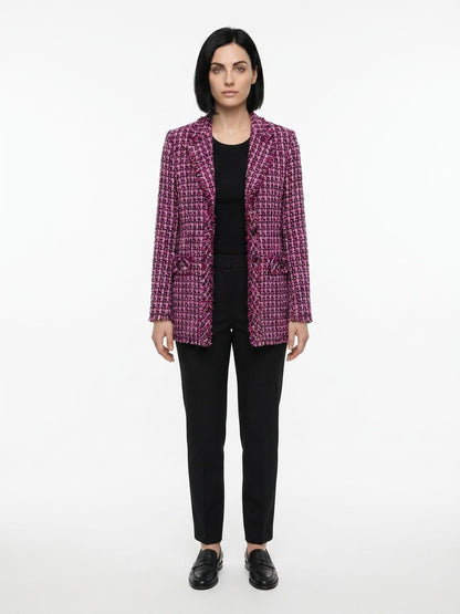 Blazer by Dolce & Gabbana for women in polyamide polyester cotton & wool multicolor features an stylish silhouette, showcasing a sophisticated and stylish for a truly stylish finish.