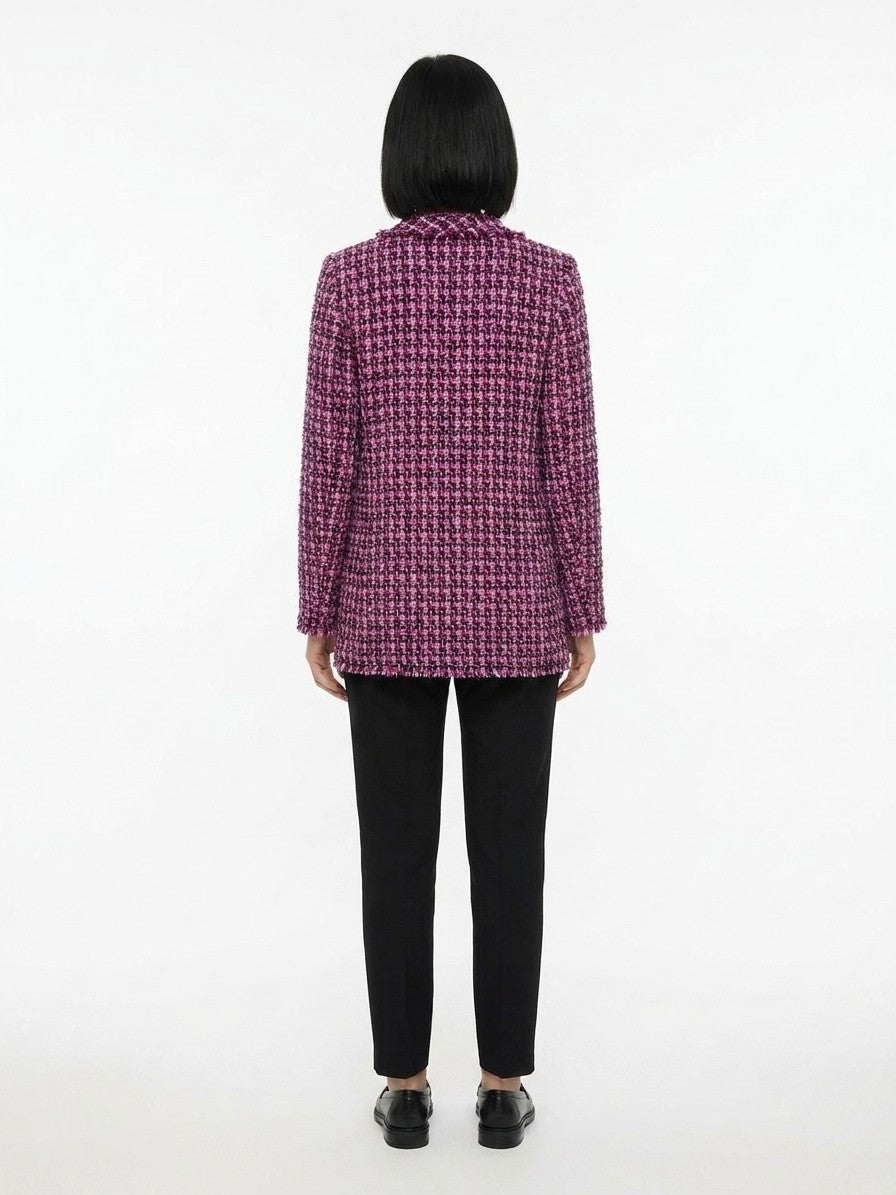 Blazer by Dolce & Gabbana for women in polyamide polyester cotton & wool multicolor showcases a discerning silhouette, elegantly detailed with a sophisticated and premium for a truly discerning finish.