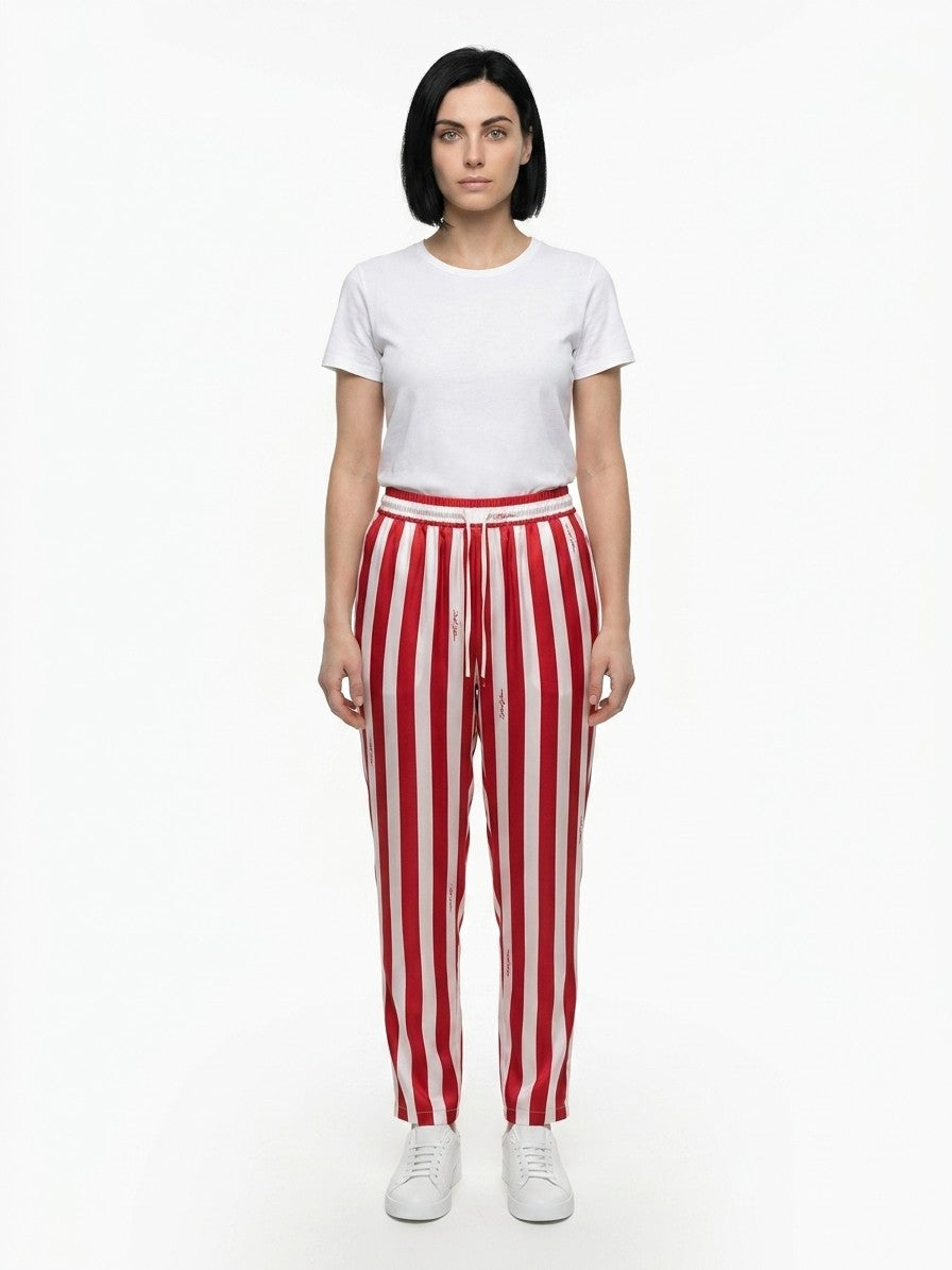 Casual Pants by Dolce & Gabbana for women in silk multicolor & patterned features a refined silhouette with a refined , defined by a and a refined long for a refined finish.