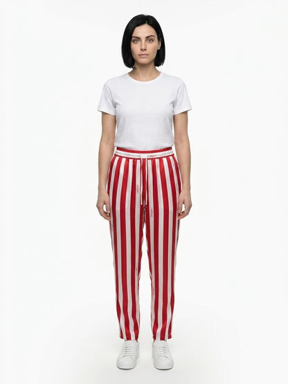Casual Pants by Dolce & Gabbana for women in silk multicolor & patterned features a refined silhouette with a refined , defined by a and a refined long for a refined finish.