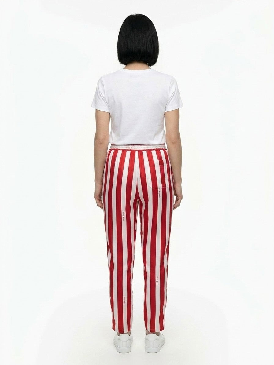 Casual Pants by Dolce & Gabbana for women in silk multicolor & patterned features an sartorial and long with a cut for a sartorial finish.