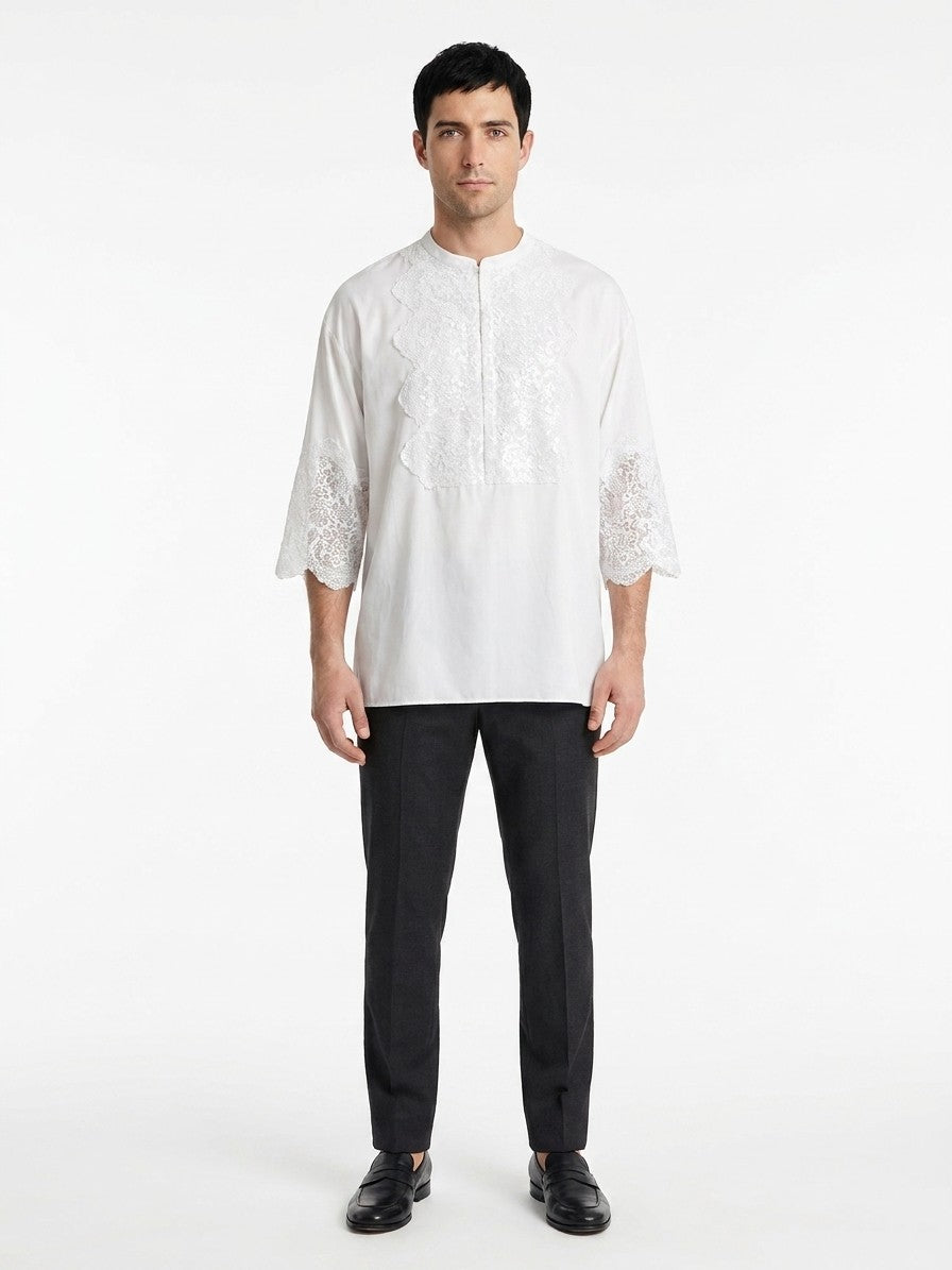 Dolce & Gabbana White Cotton Dress Shirt