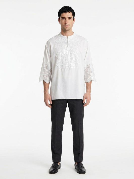 Dolce & Gabbana White Cotton Dress Shirt