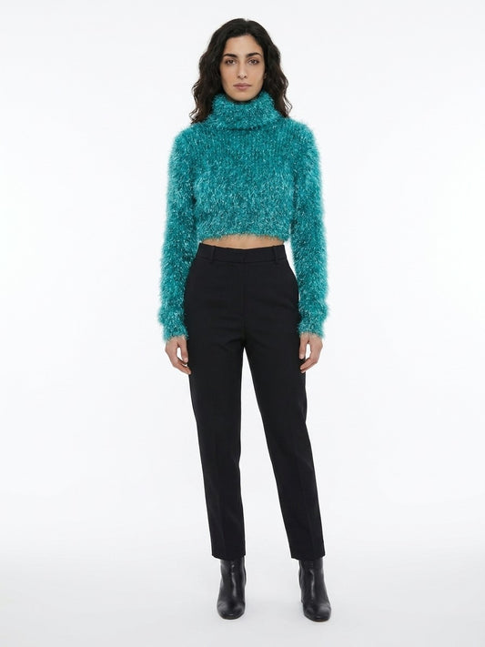 Dolce & Gabbana Blue Polyamide Turtleneck