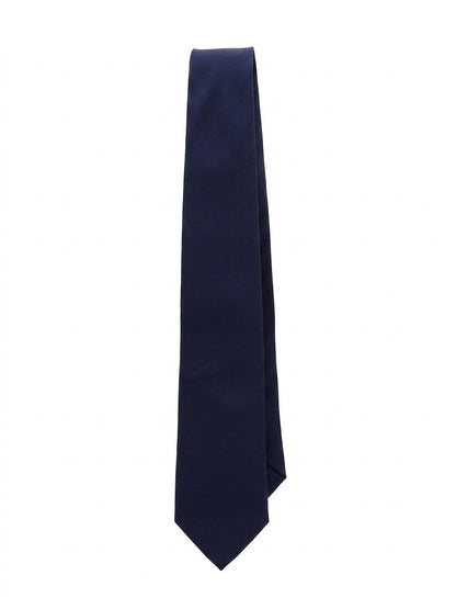 Necktie by Givenchy for men in silk blue & signature features a distinguished silhouette, artfully capturing the essence of the distinguished Silk Necktie design for a sophisticated look.