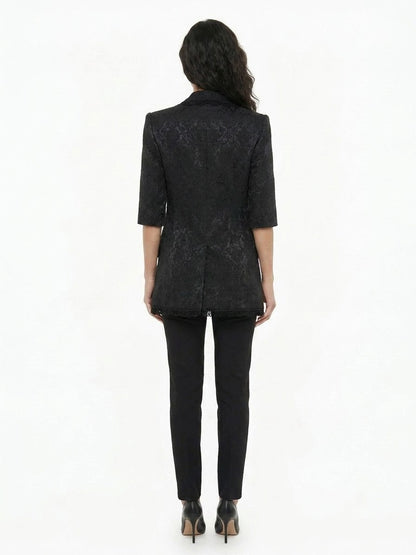 Dolce & Gabbana Black Silk Blazer