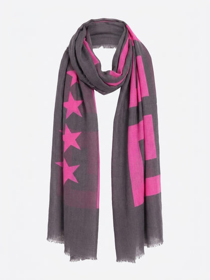 Scarf by Givenchy for men in modal & wool bicolour & patterned presents a effortlessly chic silhouette, artfully capturing the essence of the effortlessly chic Modal & Wool Square Scarf design for a sophisticated look.