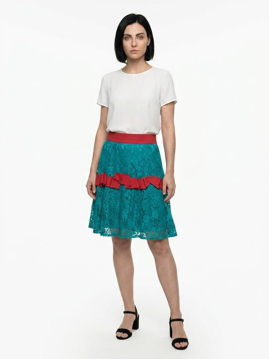 Dolce & Gabbana Pink Elastane Skirt
