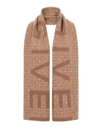 Scarf by Givenchy for men in wool & silk bicolour features a timeless silhouette, artfully capturing the essence of the timeless Heart Wool & Silk Foulard Scarf design for a sophisticated look.
