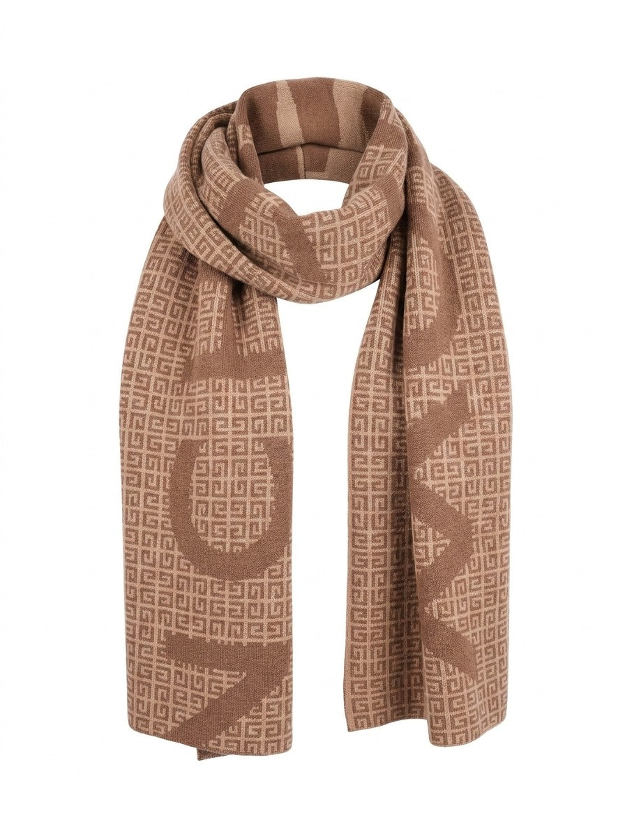 Scarf by Givenchy for men in wool & silk bicolour showcases a eye catching silhouette, artfully capturing the essence of the eye catching Heart Wool & Silk Foulard Scarf design for a sophisticated look.
