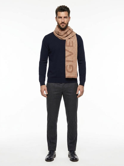 Scarf by Givenchy for men in wool & silk bicolour features a snug silhouette, perfectly showcasing the elegant drape and premium finish of the Heart Wool & Silk Foulard Scarf.