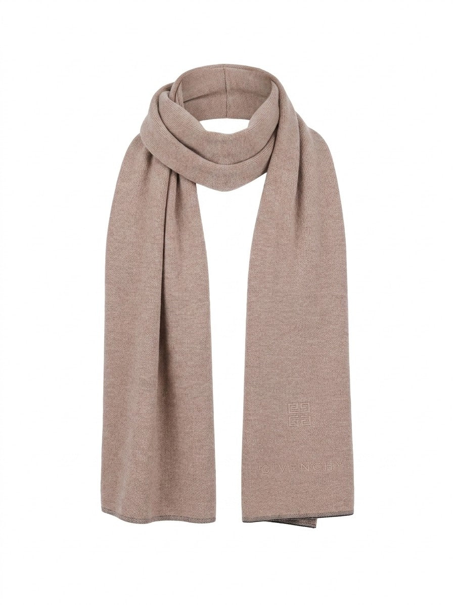 Givenchy Beige Cashmere Scarf