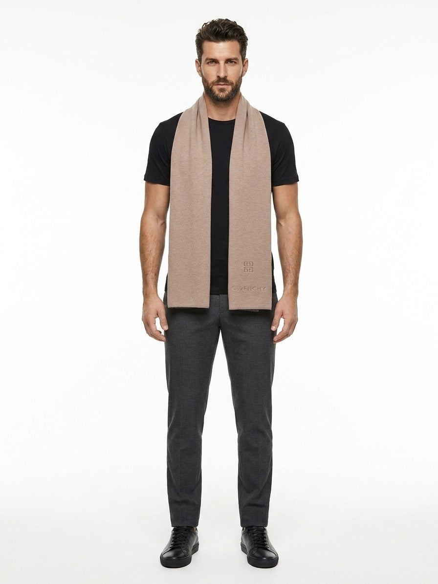 Givenchy Beige Cashmere Scarf