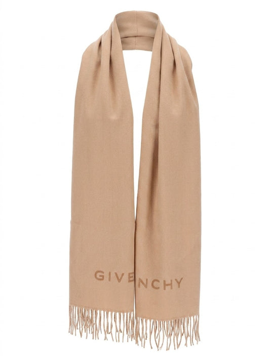 Givenchy Beige Virgin Wool Scarf