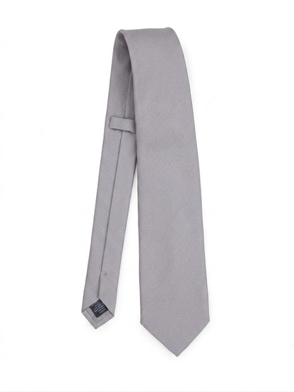 Necktie by Givenchy for men in silk gray features a sun-drenched silhouette, showcasing the sun-drenched design of this Silk Necktie with a sun-drenched finish.
