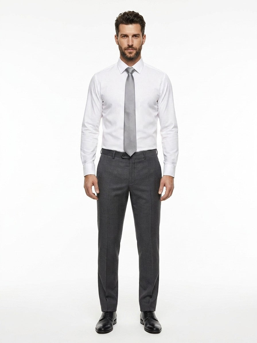 Necktie by Givenchy for men in silk gray features an stately silhouette that beautifully highlights the sophisticated style of the Silk Necktie.
