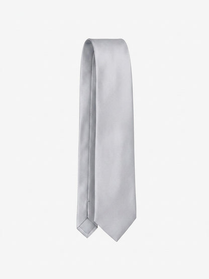 Necktie by Givenchy for men in silk bicolour features a distinguished silhouette, artfully capturing the essence of the distinguished Silk Necktie design for a sophisticated look.