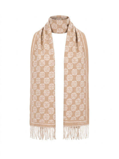Scarf by Givenchy for women in wool bicolour presents a cosy silhouette, artfully capturing the sophisticated design and premium aesthetic of the Wool Scarf.