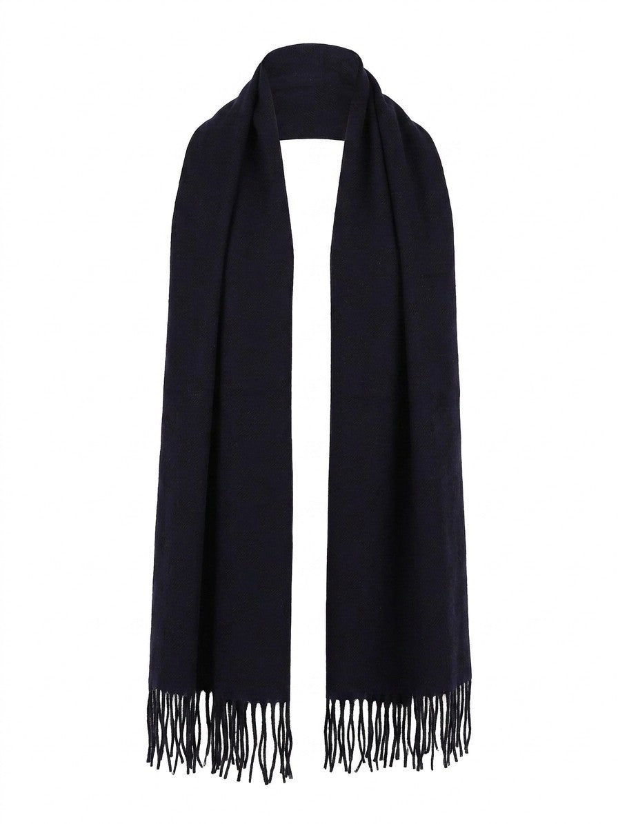 Scarf by Givenchy for women in wool bicolour & signature showcases a warm silhouette from the Wool Wrap Scarf collection, offering a warm drape that exudes sophisticated luxury.