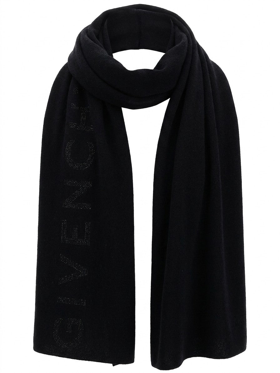 Givenchy Black Wool Scarf