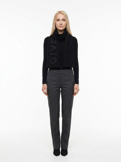Givenchy Black Wool Scarf