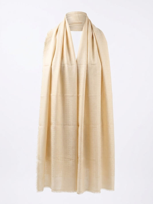 Givenchy Beige Silk Scarf