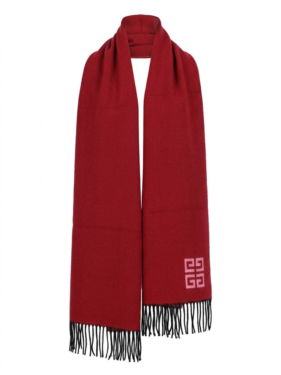 Scarf by Givenchy for women in wool bicolour showcases a eye catching silhouette, artfully capturing the essence of the eye catching Wool Scarf design for a sophisticated look.