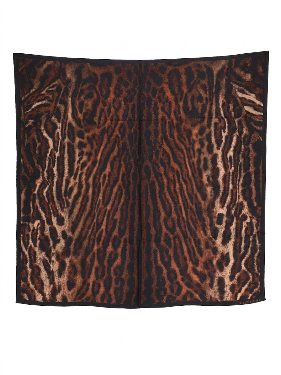 Scarf by Givenchy for women in silk multicolor presents a effortlessly chic silhouette, artfully capturing the essence of the effortlessly chic Silk Square Scarf design for a sophisticated look.