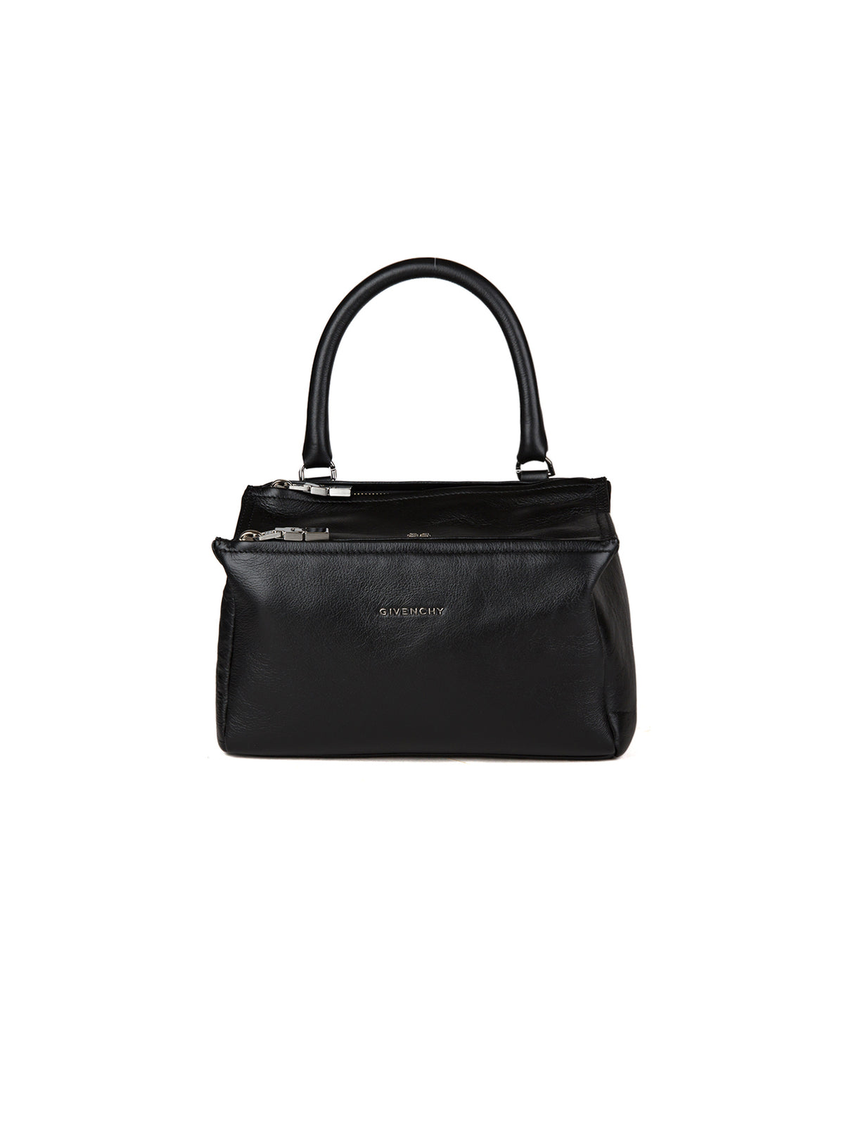 Handbag by Givenchy for women in calfskin leather black features an refined silhouette, showcasing a secure , ample , and versatile for a sophisticated refined aesthetic.