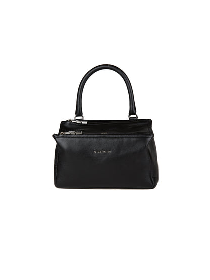 Handbag by Givenchy for women in calfskin leather black features an refined silhouette, showcasing a secure , ample , and versatile for a sophisticated refined aesthetic.