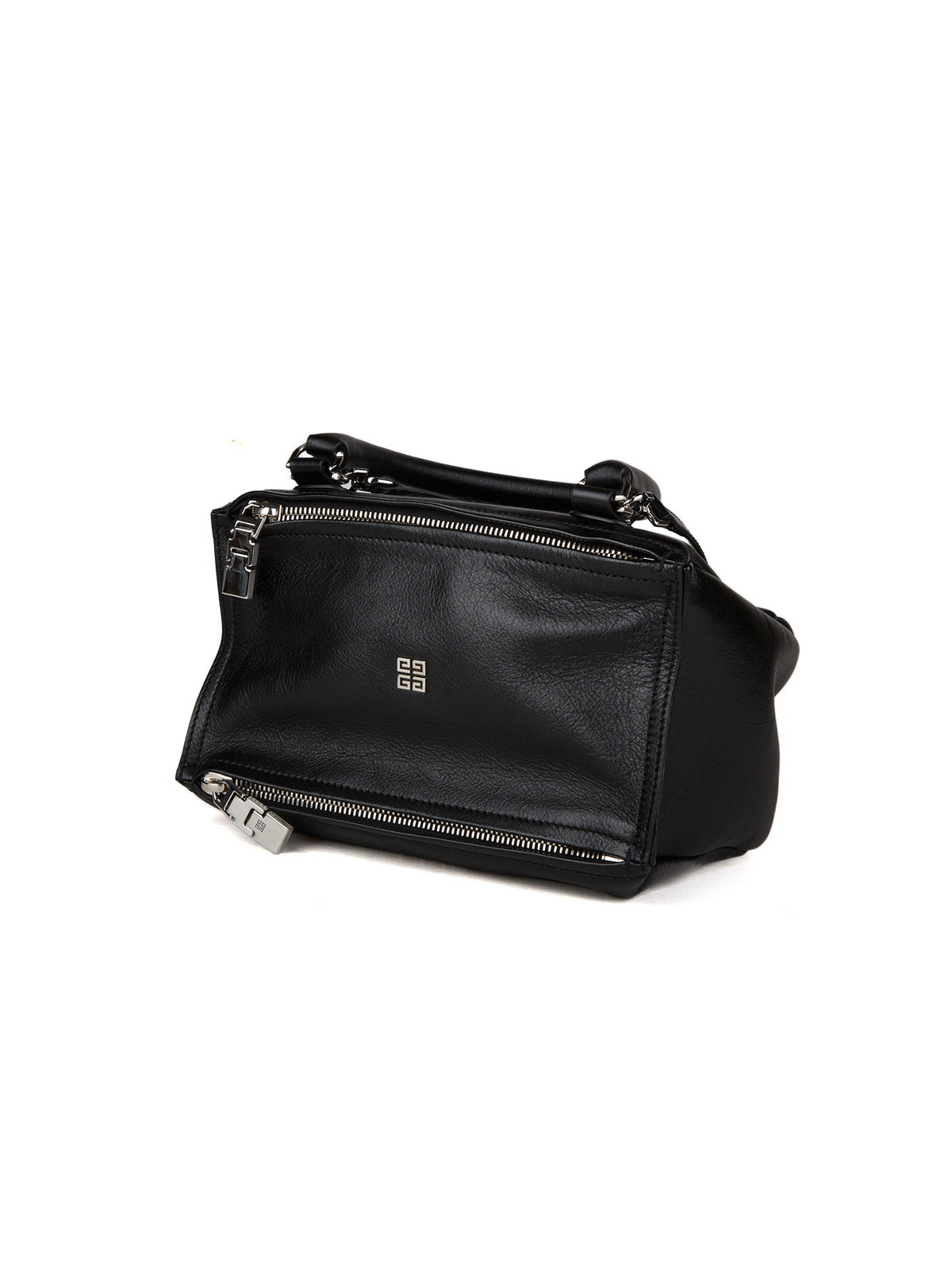 Handbag by Givenchy for women in calfskin leather black features a signature silhouette, showcasing a secure and signature with versatile for a sophisticated look.