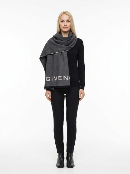 Givenchy Bicolor Wool Scarf