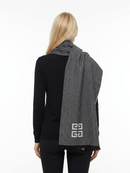 Givenchy Bicolor Wool Scarf