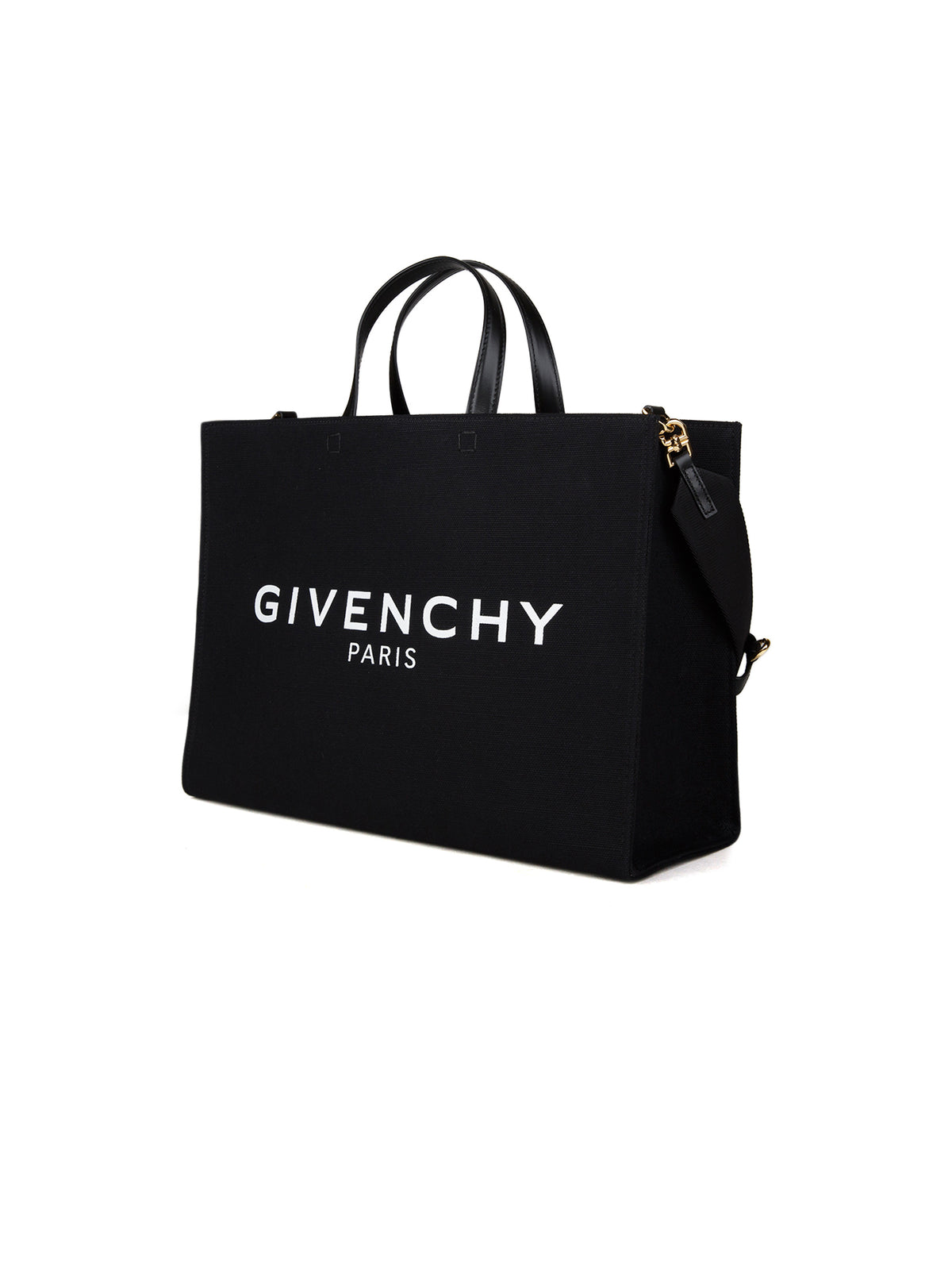 Medium Tote Bag by Givenchy for women in polyurethane cotton canvas & linen black features an utilitarian-chic silhouette, showcasing the Polyurethane Cotton Canvas & Linen Medium Tote Bag design with a secure , ample , and versatile .