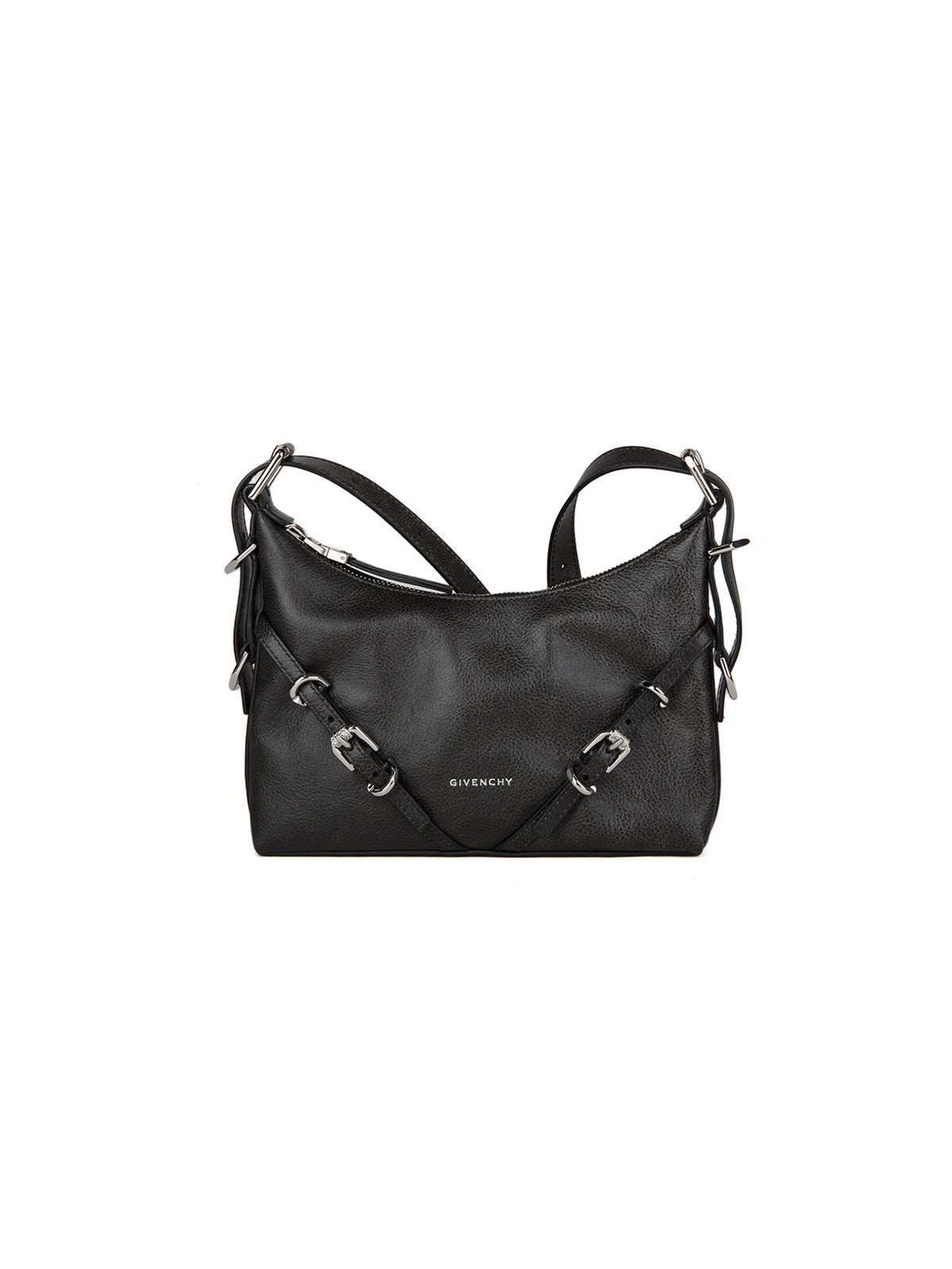 Handbag by Givenchy for women in calfskin leather gray features an refined silhouette, showcasing a secure , ample , and versatile for a sophisticated refined aesthetic.