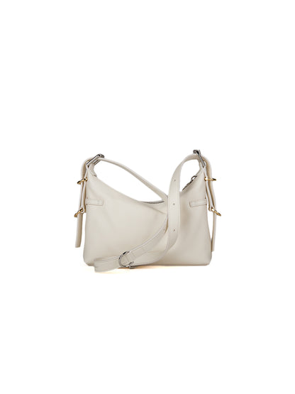Handbag by Givenchy for women in calfskin leather beige features a signature silhouette, showcasing a secure and signature with versatile for a sophisticated look.
